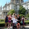 Jantzen with his group in front of St. Paul's Cathedral. Prince Charles and Princess Diana were married here in 1981.