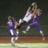 Lamar senior receiver No. 2 Mason Gastel goes up for another highlight reel catch in a Big 8 Conference game with Monett. The Tigers defeated the Cubs 52-21 to improve to 7-0 overall, 4-0 in the Big 8 West. The Tigers will host Seneca on Friday night.