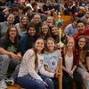 Photos by zees.photos
Part of the junior class smiles for a picture after winning the spirit stick.