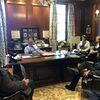 Photo courtesy of Missouri Corn Growers Association
Missouri corn farmers visited with Senate President Pro Tem Dave Schatz during the Missouri Corn Growers Association Annual Meeting and Legislative Day. Growers shared the importance of corn and ethanol to Missouri's economy.