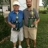 Pictured are golfers Jerry Cloyed, left, who was crowned senior club champion and Landon Maberry, right, club champion.