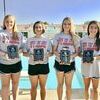 Lamar TigerSharks members Macy Bean, Kaitlyn Davis, Mycah Reed and Meghan Watson were presented with commemorative plaques for breaking the Tri-State Conference record for the 13-14 Girls 200 yard freestyle relay last summer. The quartet, affectionately known as the Fab 4, broke a 10-year old record at the Lamar Invitational on July 23, 2016, with a time of 1:49.53. Two weeks later the relay broke their own record at Tri-State Conference “A” Division Swim Championships with a time of 1:48.46. These four swimmers first swam together midway through the 2014 summer season. Since that time they have been the Tri-State Conference Champions in the medley and freestyle relays in 2015 and 2016. Their TigerSharks medley and freestyle relays have also been undefeated in competition for the past three years; they are only two seconds away from the medley relay record and they will compete at the 2017 Tri-State Conference “A” Division Swim Championships on August 5 and 6, as the number one seed in each event. Pictured, left to right, are Bean, Reed, Watson and Davis.