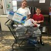The Good Samaritan received a welcome shopping cart of food from Emma and Gabe Johnson on Monday morning, Aug. 12. The two had canvassed the neighborhood and surprised Chris Elswick, director of the Good Samaritan, with several pounds of food. Emma and Gabe are the children of David and Katie Johnson. Their thoughtfulness was greatly appreciated.
