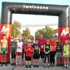 The finish line is just the beginning of a whole new race. Pictured are the Wyatt Earp Fall Fest race winners.
