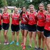 Representing the Lamar Girls Varsity XC team are pictured, left to right, Kara Morey, Jessica Coble, Alexis Parker, Tabitha Swatosh, Jordan Lee, Mary Lee and Abby Kluhsman.