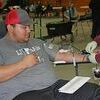 Photo courtesy of Audrey Whitworth
Carlos Paiz donates blood towards a good cause on Wednesday, March 4.