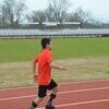 Photo courtesy of Kristin Whitton
Landin Myers is practicing for his 400 meter run on April 9.