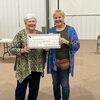 Barton County Retired Educators Community Service Chairman Cinda Miller, left, is pictured with Linda Eggerman with the Dade County Retired Educators.