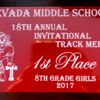 The Lamar Middle School eighth grade Lady Tiger track team recently took home first place at the Nevada Invitational Track Meet, winning the title with 162 points.