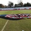 This patriotic Tiger was created by Bert Phipps on the Lamar football field at Thomas M. O’Sullivan Stadium for the Friday, Nov. 8 game against Warsaw. The image is in honor and memory of all veterans.