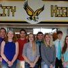 Homecoming candidates for the Golden City fall sports homecoming, to be held Tuesday, Sept. 27, are, back row, left to right, Raiden Ott, Logan Reed, Zach Moore and Kregg Stafford; front row, left to right, Lena Brewer, Bailey Moore, Taylor Beerly and Brooklyn Woodworth.
