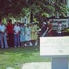 DAR Charity Greene Ward monument dedication in 1978.