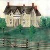 An Albright painting of the home.