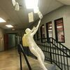 Photo courtesy of Candy Hill
This tape sculpture illustrates the chaos of a school day.