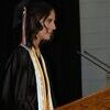 Lamar Democrat/Chris Morrow
Because of social distancing requirements, it came a little later than scheduled, but the Lockwood High School Class of 2020 held commencement exercises Sunday, June 28, in the high school gymnasium. Here Raegan Snider gives her salutatory address.