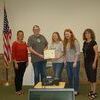 Lamar Democrat/Melody Metzger
Missouri Community Betterment judges Paula McCrea and Jacquie Brewer recognized members of the Leadership in Youth projects, Kyler Cox, Michaela Winslow and Autumn Shelton.