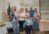 Lamar Democrat/Melody Metzger
Four generations gathered at the senior center in Lamar on Friday, Sept. 22, for Dorlyne Schorzman’s 100th birthday celebration. Pictured are, sitting, Dorlyne, surrounded by her loving family, left to right, Brayden Cox, Garrett Cox, Adalyn Cox, Brittany Cox, Brenda Cox holding Ellie Cox, Roger Schorzman and Carol Buffington.