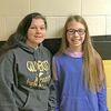 Jasmine Kaderly, left, was named Golden City High School October Student of the Month. Kylee Scott, right, was recognized as Golden City Middle School October Student of the Month.