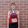 Kolin Overstreet proudly sports his three Gold medals he received in the Region 16 National Qualifier held at Lawrence, Kan., on June 24-26.