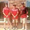 LHS golf members, left to right, are Keller Huke, Isaiah Cleveland and Coach Dan Eckstein.