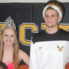 Lamar Democrat/Chris Morrow
Golden City's Cassie Tubaugh and Cody St. John were crowned 2015-16 Golden City basketball homecoming queen and king Friday night before a large crowd as the Eagles hosted Greenfield.