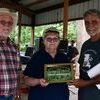 Photo courtesy of Sharon Wingert
Dan and Lorrie Scott were recognized as Persons of the Year 2021 during Golden Harvest Days. Pictured with the Scotts is Alan Rice.
