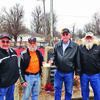 The Lamar Elks Lodge 2800 made a donation to the Vietnam Memorial project recently. The men in the picture, along with Tom Shields, are all veterans that served at the same time as those that will be honored on the plaque. Pictured, left to right, are Walter Powell, Lamar Elks Lodge chaplain; Wayne Johnson, PER, Leading Knight and Veteran Chairperson of the lodge, Shields and Richard Kentner, PER and Esquire of the lodge.