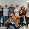 Mathleague students are, back row, left to right, Sam Mather, Austin Luthi, Mr. Robertson, Kyler Cox, Autumn Shelton and Braden Martin. Pictured front row is Andrew Shelton.