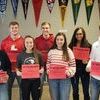 Lamar High School Tiger Pride Students of the Quarter are, back row, left to right, Case Tucker, Athletics; Ethan Pittsenbarger, Academics and Shelby Forst, Academics; front row, left to right, Landin Myers, Spirit; Kara Morey, Athletics; Jillian Gardner, Spirit and Caleb Winslow, Service. Not pictured is Colleen True, Service.