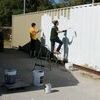 One of the projects that the Mizzou Alternative Break group concentrated on was the painting of the outside containers at the Good Samaritan.
