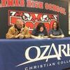 Lamar Democrat/Autumn Shelton
Lamar High School Senior Samantha Capehart signed to play volleyball for Ozark Christian College on Wednesday, Jan. 9. Samantha, daughter of Stony and Dana Capehart, has played volleyball since seventh grade. According to her coach, Chelsea Griffin, she is not only a defensive specialist for the team, but also a motivator and leader. Capehart also recently won the Tiger Award in volleyball and the team placed third in Conference and second at Districts.