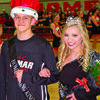 Lamar Democrat/Chris Morrow
Seniors Garrett Morey and Jacey Stahl were crowned 2017-18 Lamar High School basketball homecoming royalty Friday before a capacity crowd, prior to the Tigers double overtime loss to Mount Vernon.