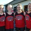 The seventh grade 4x100m relay team of Kara Morey, Parker Evans, Kaitlyn Davis and Sierra White received first place in the Big 8 Conference track meet at Cassville with a PR time of 56.68. This time is only 0.67 seconds shy of breaking the Lamar Middle School record. They have already set a goal to break this record in the 2017 track season!