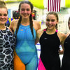 Members of the first Lamar Lady Tiger relay team to earn a trip to state include: from left, Ashley Allen, Emma Moore, Emma Tennal and Meghan Watson.