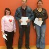 Jasper Elementary School Staff of the Month for March were, left to right, Tresa Maneval, Chris Mooney and Mary Roeber.