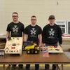 Students placing from the afternoon Auto Technology class were, left to right, Travis Bailey, first place; Trenton Evans, second place and Jared Rinkenberger, third place.