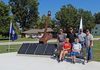 Members of the LHS Class of 1969 gathered at the Memorial Park September 29th, to see the bench their class purchased to place opposite the anchor.