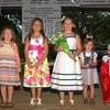 Photo by Sharon Wingert
Five contestants entered the Little Mr. and Miss Contest during Golden Harvest Days on Thursday, July 14, at the East Park Pavilion. Little Miss Aurora Jones and Little Mr. Jayden Henderson were crowned in the 2-4 year old category, with Madison Brewer being named Little Miss in the 5-8 year old division. Other contestant runner ups were Kelley Garrett and Emma Henderson.