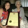Missouri State Representative Ann Kelley presented Lorena Breedlove with a proclamation on her 101st birthday. Breedlove, a resident of Iantha, celebrated her birthday on August 30.